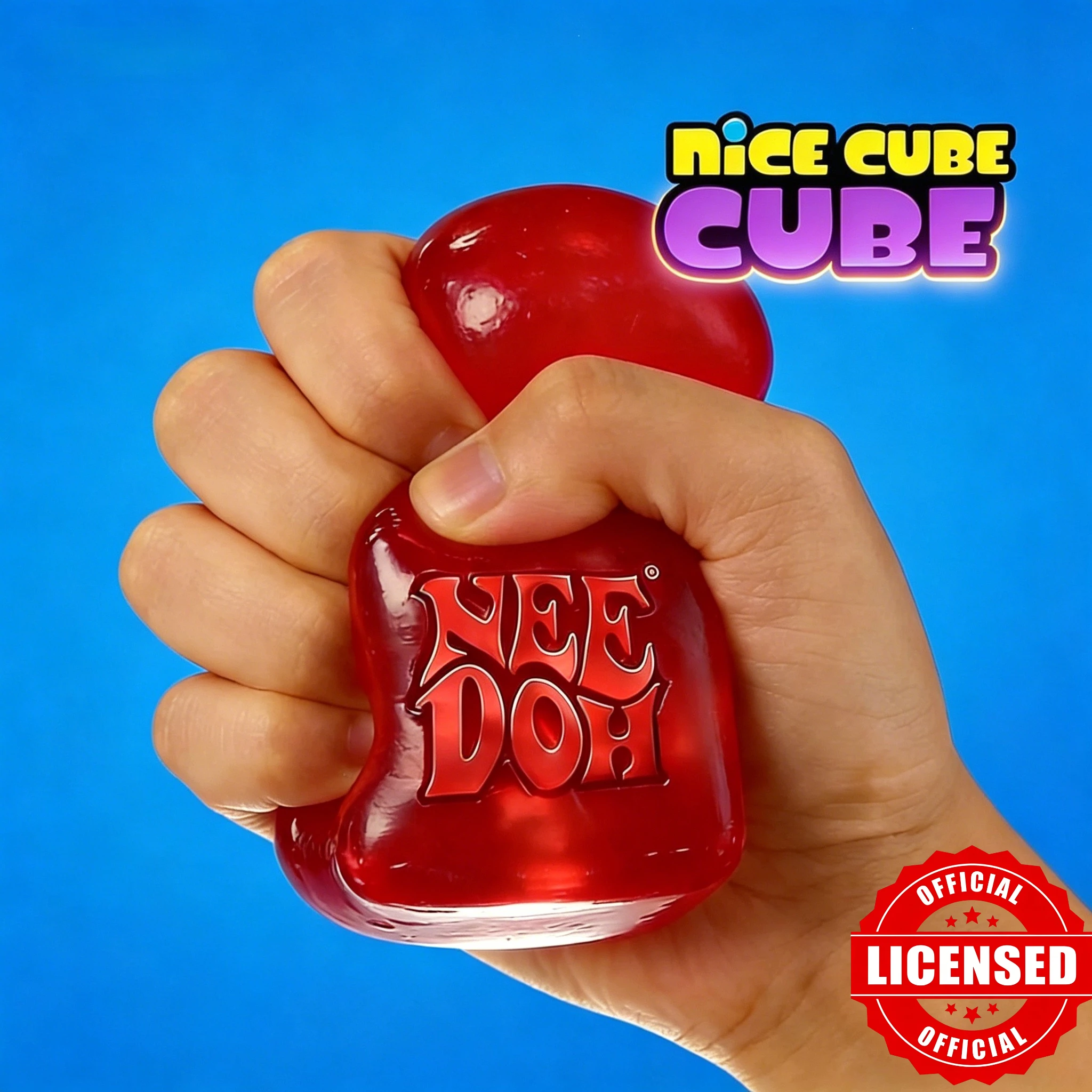 Schylling Dr Pepper & Needoh Nice Cube Blind Box Squishy Stress Squeeze Fidget Cube pour Enfants & Adultes Jouet Sensoriel Anti-Stress
