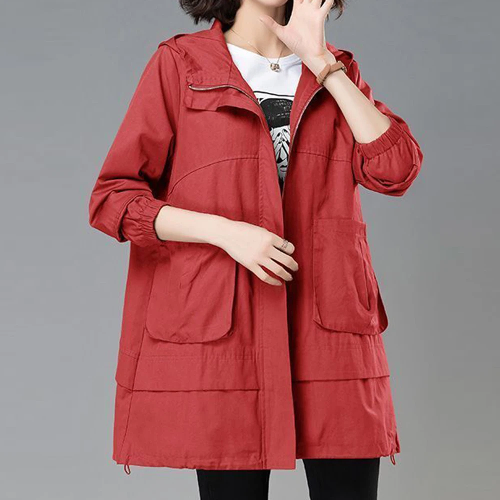 trench coat women's  Korean  loose and thin spring and autumn clothing 2025 new  casual foreign jacket women