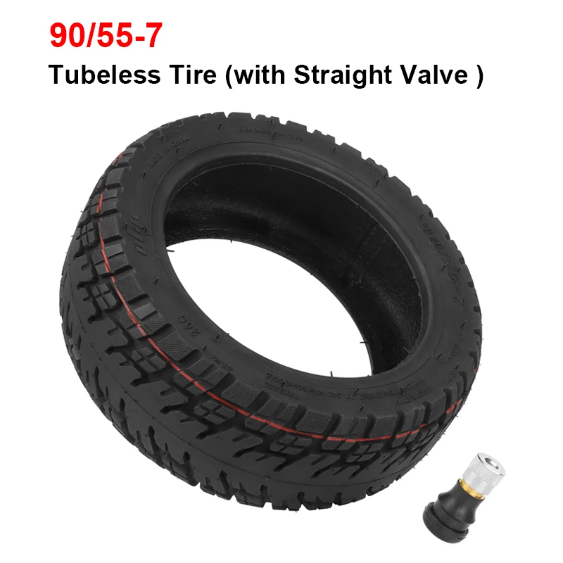 

Ulip 90/55-7 Tubeless Tire with Vavle 11 Inch Off-Road Vacuum Tires Wear Resistant for GT1 GT2 Electric Scooter Tyre Replace