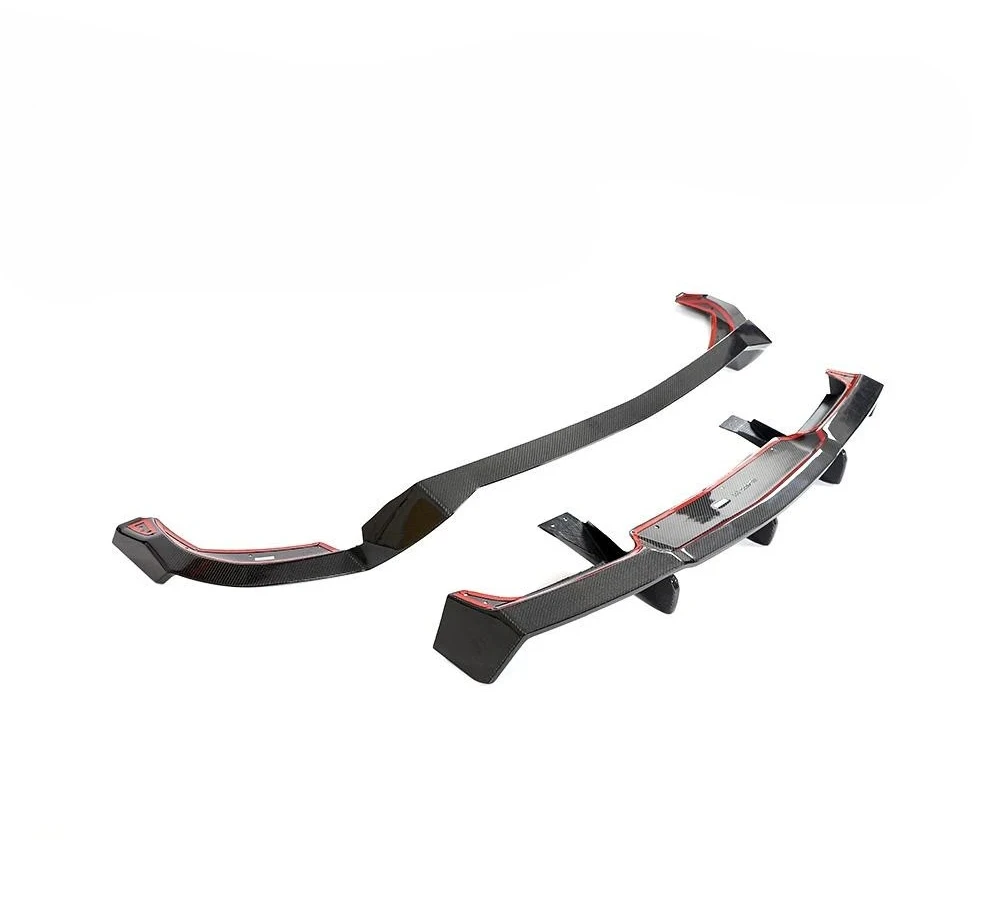 

Подходит для Chevrolet Corvette C8 Z06 Coupe 2023, задний бампер из настоящего углеродного волокна, комплекты кузова, диффузор, спойлер, украшение