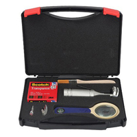 EHOTOO Including 1mm/2mm blades Blades, Magnifier, Handle, Brush and Tape Cross cutter Adhesion Tester Cross-Cut Tester Kit