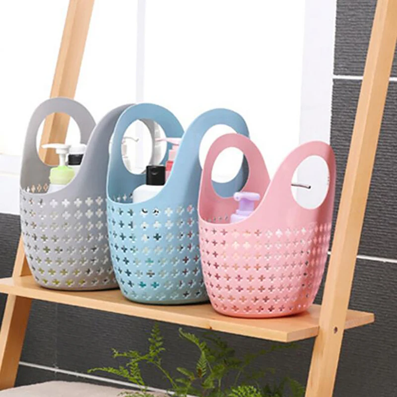 Multi-purpose Hollow Storage Baskets Portable Women Shopping Vegetable  Basket, Bathroom Shower Cosmetic Shampoo Bath Basket