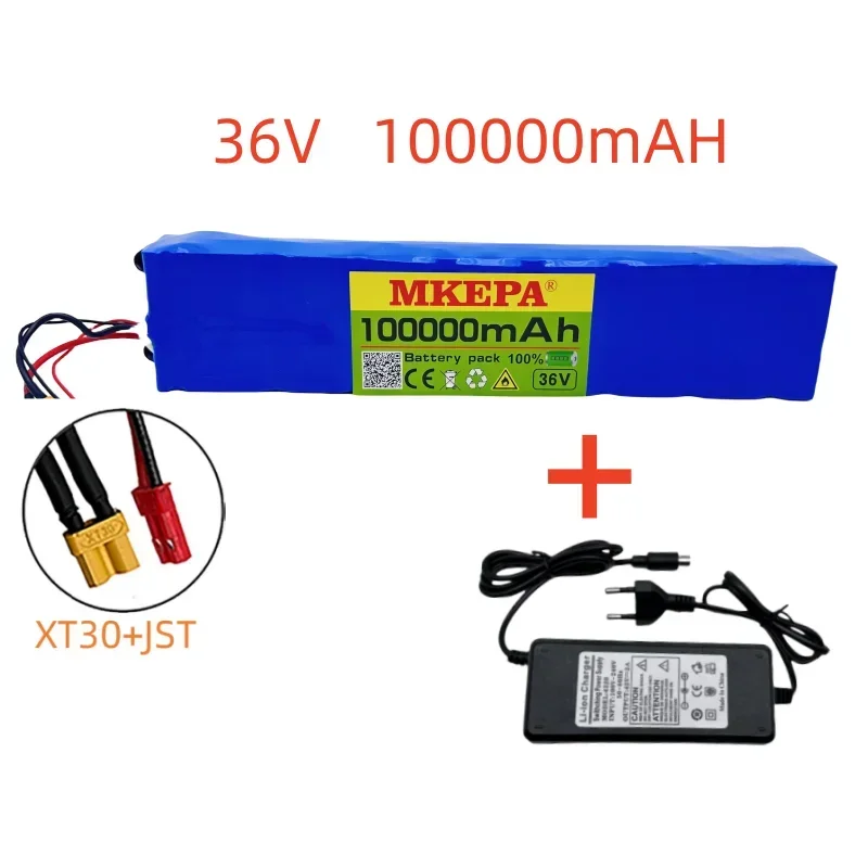 36V 100000mAh 10S3P 18650 Rechargeable Lithium Battery Pack for Xiaomi Mijia M365 36V 100Ah Scooter Electric Scooter BMS Board