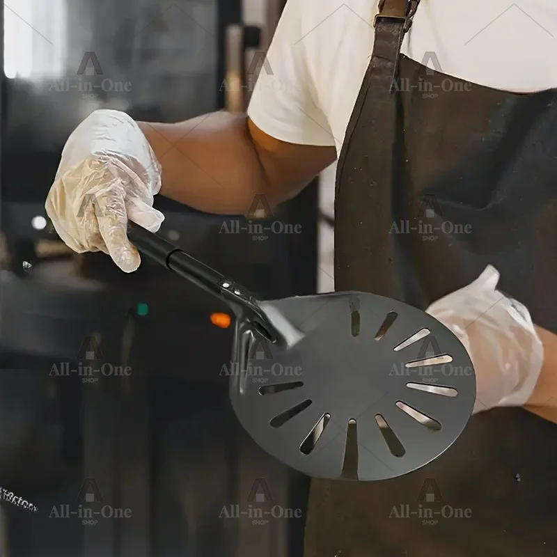6 Inch Round European Bag Shovel Household Pizza  Punching Anode Hard Film Punching  Oven Turning Shovel