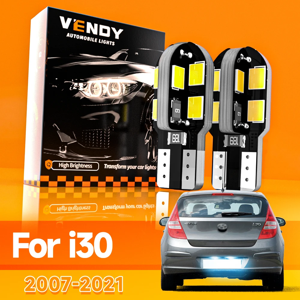 2pcs For Hyundai I30 2007-2021 LED License Plate Light 2009 2010 2011 2012 2013 2014 2015 2016 2017 2018 2019 Canbus Accessories
