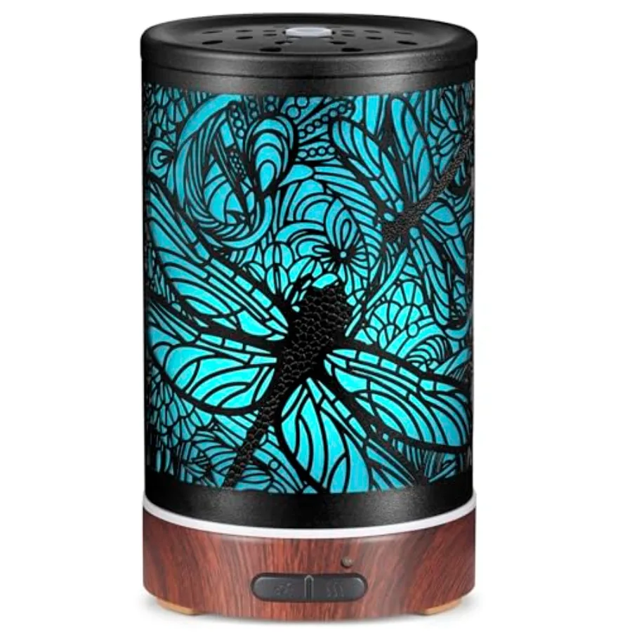 

ential Oils Diffuser, Aromatherapy Diffuser, Birthday for Women Mom Grandma, Metal Cool Mist Humidifier with 7 Colors Lights Wa