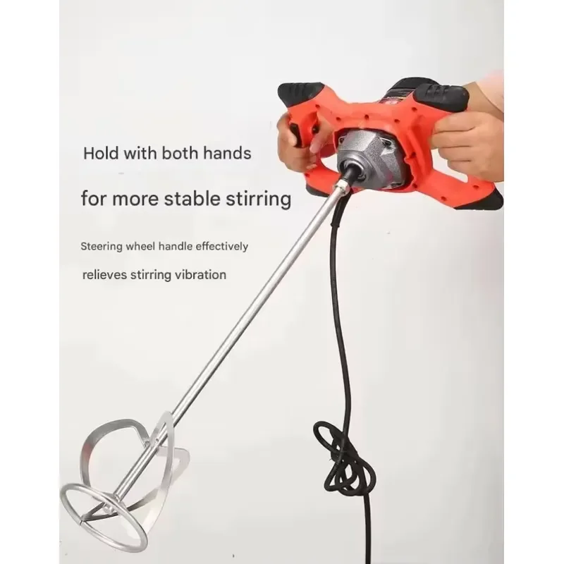 

Bx Portable Electric Stirrer Mortar Grouts Paint Cement Plastering 220V Paddle Mixer 2100W