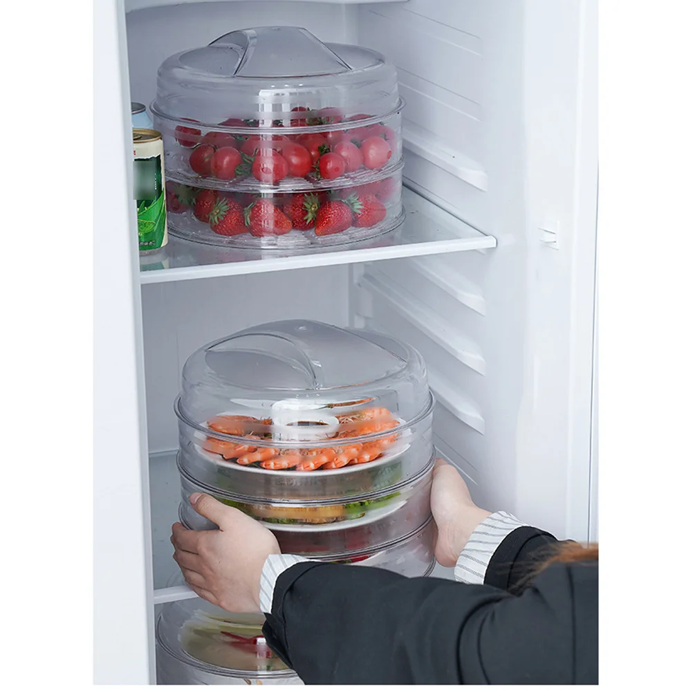 

Plastic Storage Box Lid Refrigerator Container Cover Insulation Lid for Food Storage Grains Dried Fruit Vegetables Meat