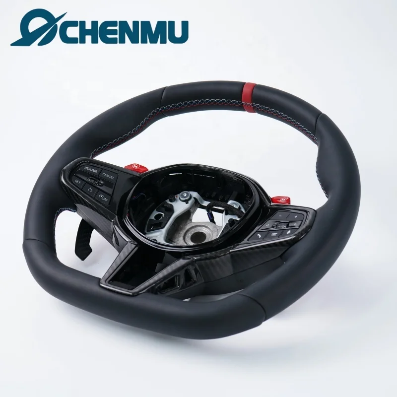 Leather M Performance Steering Wheel for BMW G Series G80 G22 G06 G82 G20 G30 G31 G38 G32 G11 G12 G02 G18 G05 Without airbags
