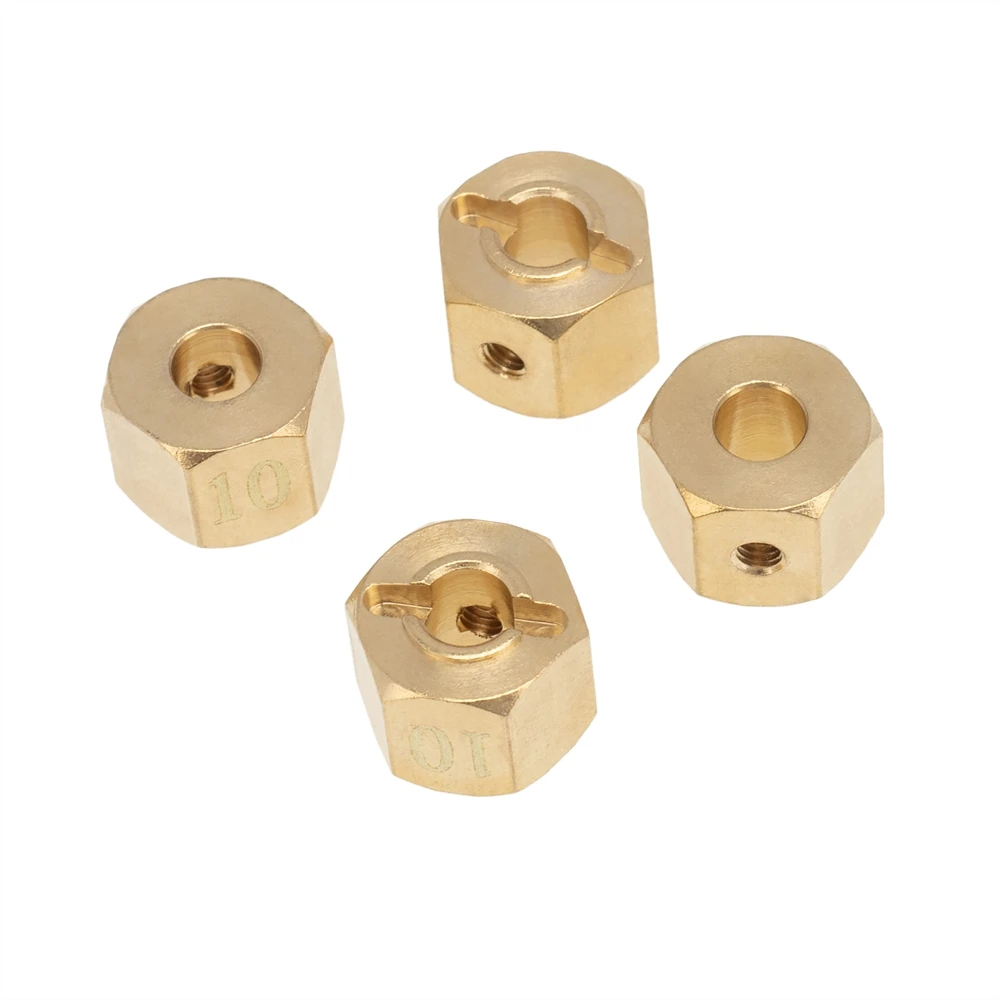 Brass 12Mm Hex Wheel Hub Extended Adapter for Axial SCX10 III CC01 WRAITH RR10 Redcat GEN8 1/10 RC Crawler Car,8Mm