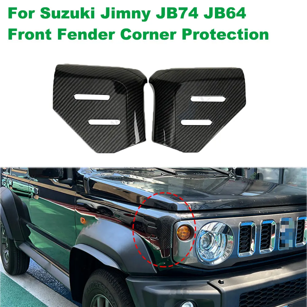 

For Suzuki Jimny JB64 JB74 Car Front Fender Tailgate Angle Wrap Cover 2019-2025 Fender Corner Trim Car Exterior Accessories