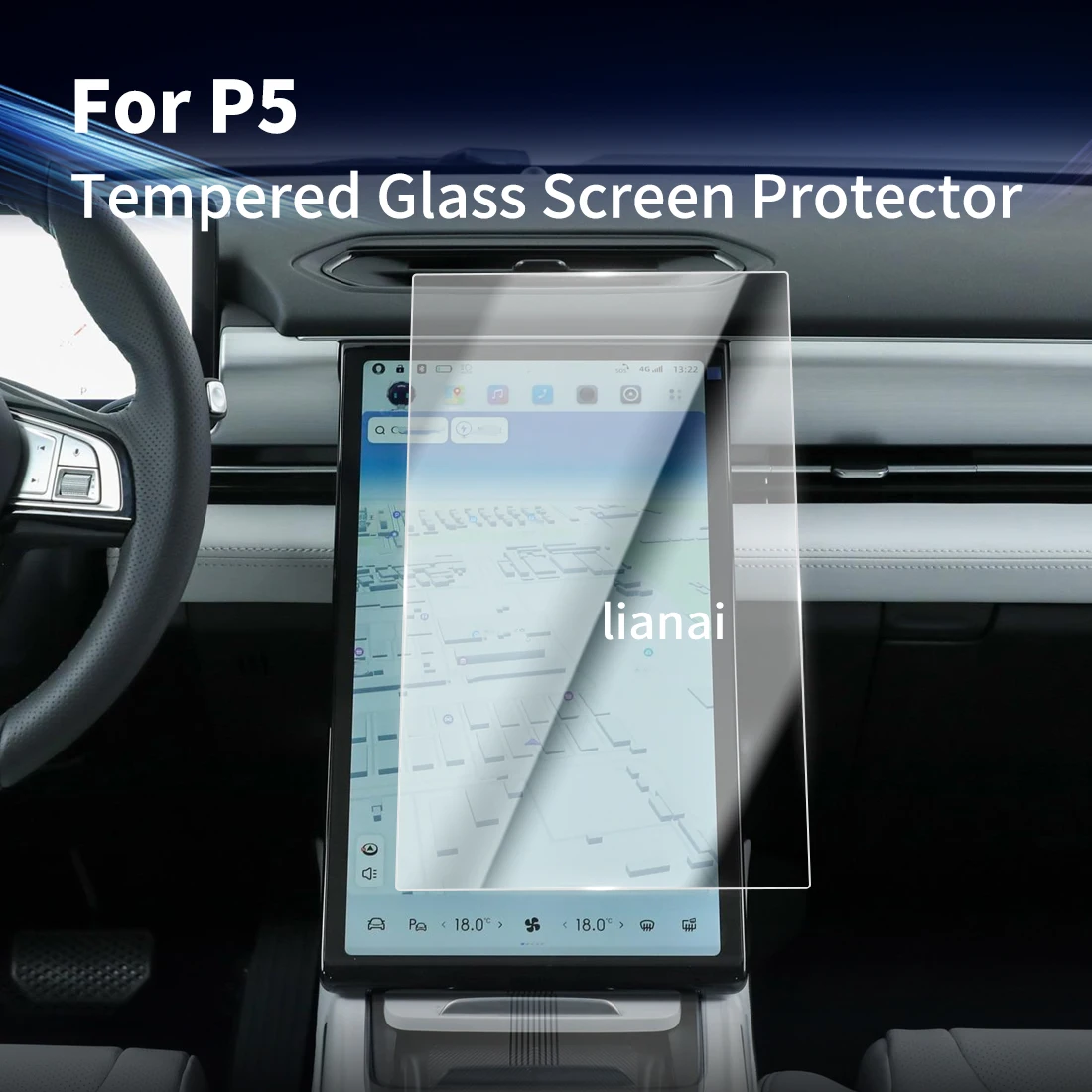 

Carplay Screen Protector Tempered Glass Protective Film Navigator Aut Car Stickers Accessories For24 xiaopeng p5