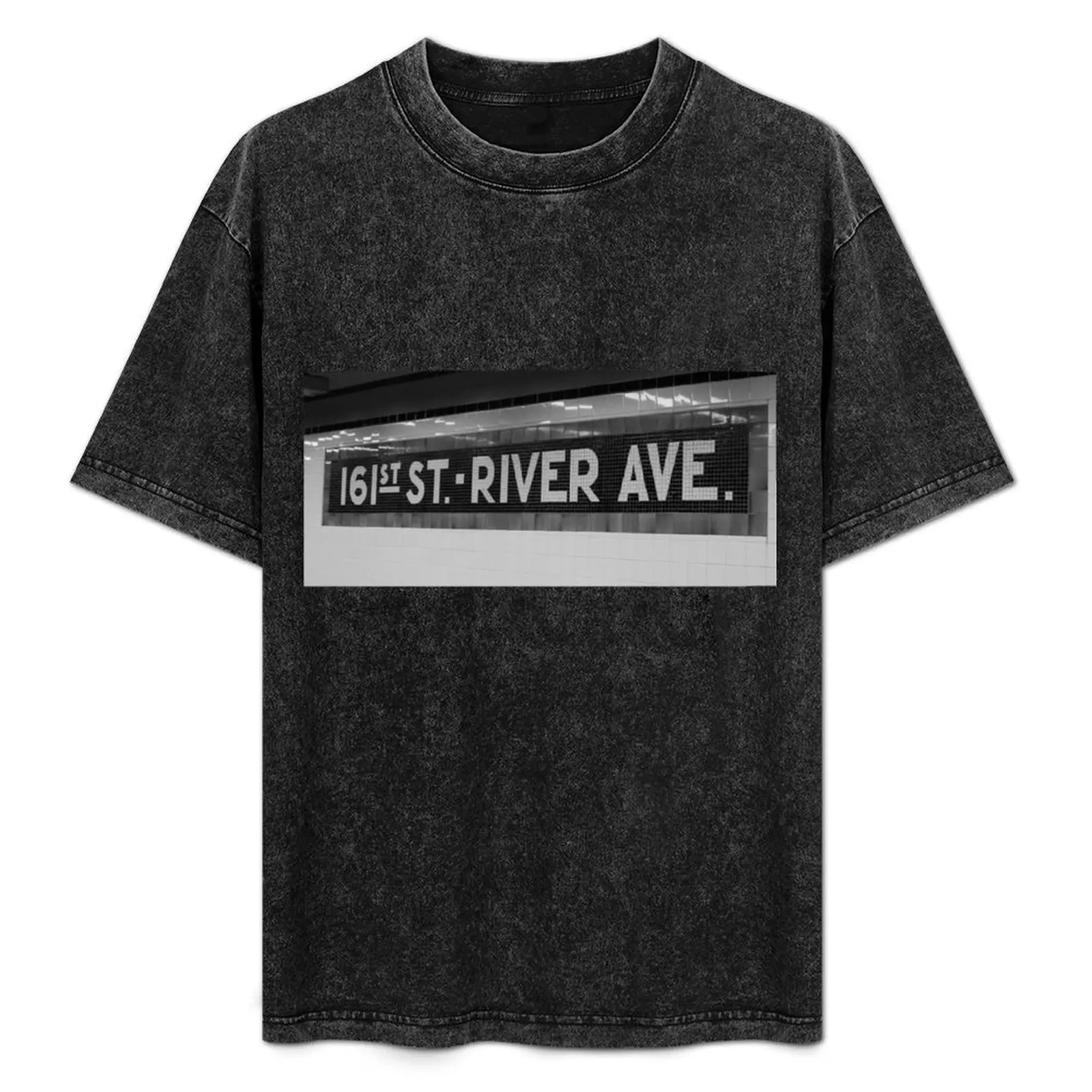 

161st Street - River Ave T-Shirt Basic Short Sleeve T-Shirt for Men