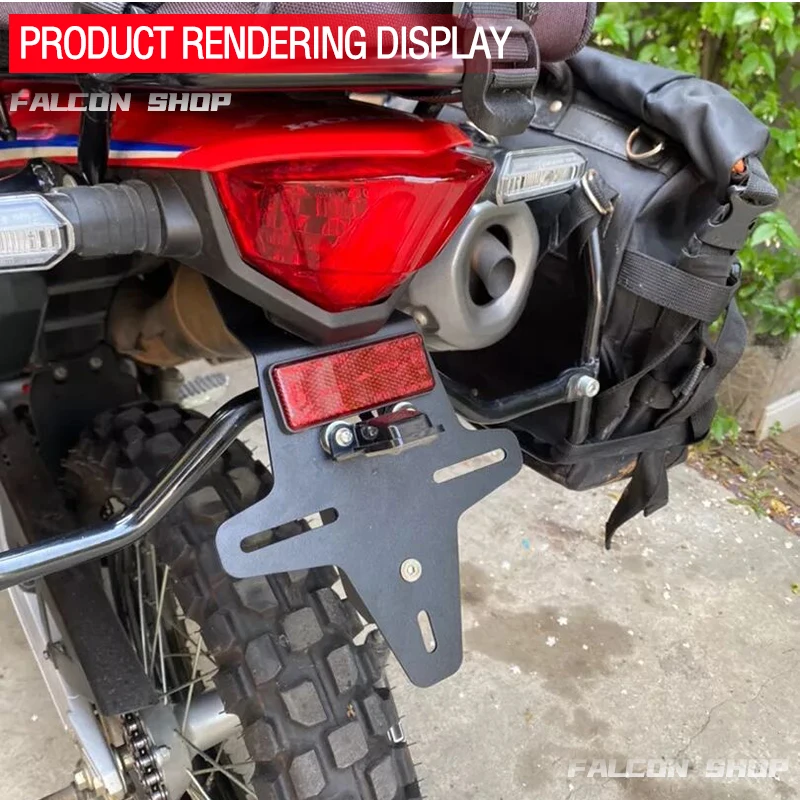 

For Honda CRF 300L/LRALLY modified short tail license plate holder CRF 300L/LRALLY license plate holder 2021 2022 2023