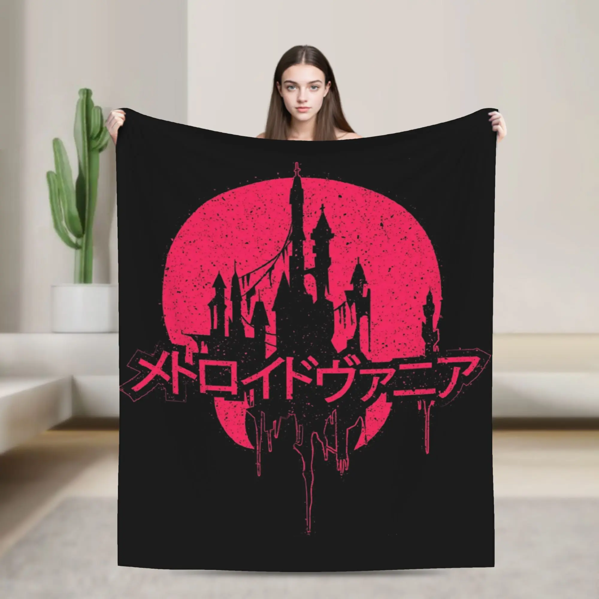 Metroid VANIA Mantas de terciopelo para todas las estaciones, multifunción, súper suaves, para el hogar, viajes, colcha