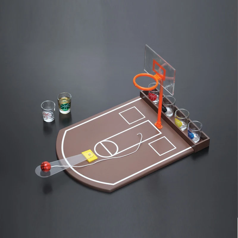 Ceative Desktop Basketball Game Bar Drinking Games Basketball Court Bar Toy Table Games Drink Game for Bar KTV Club Family Party