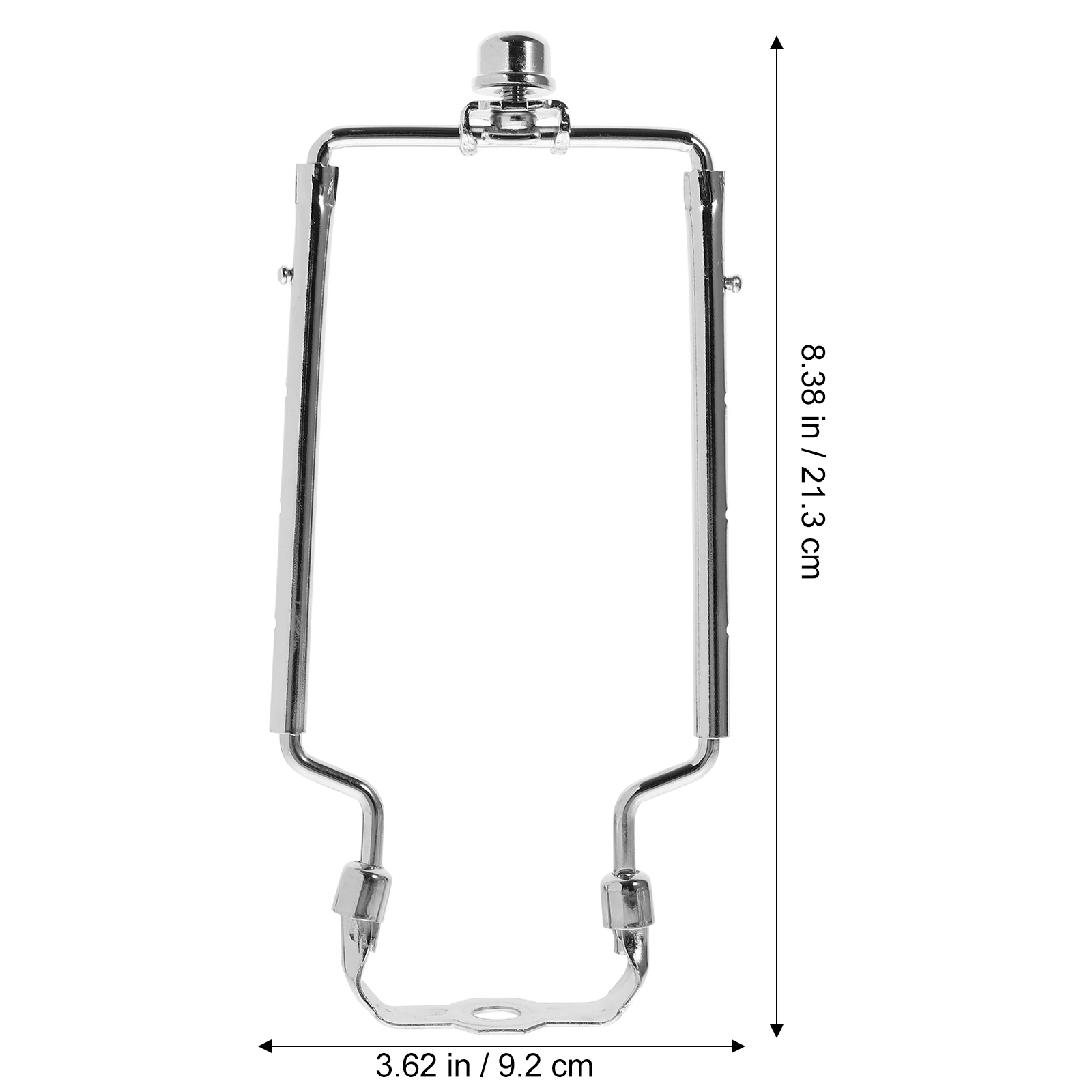 

1 set Lamp Shade Harp Holder Finial Cap Adapter 9-12 Inch Adjustable Bulb Clip Frame Lighting Accessories Nickel Plated Stable