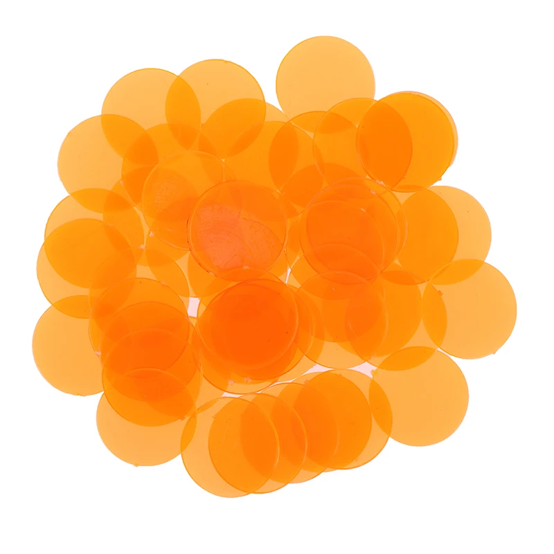 50PCS 15mm Plastic   Casino Bingo Markers Token Family Game Toy, image 10