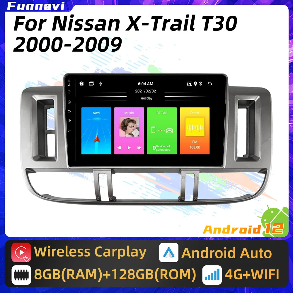 

Android Car Radio for Nissan X Trail X-Trail 1 T30 2000 - 2009 2 Din Multimedia FM RDS WIFI GPS Navigation Stereo Carplay Auto