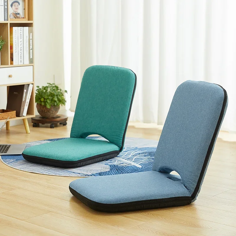 

Japanese-style Floor Chair Folding Multiangle Tatami Chair Portable Recliner Adjustable Backrest Low Chair Lazy Tea Room Seats