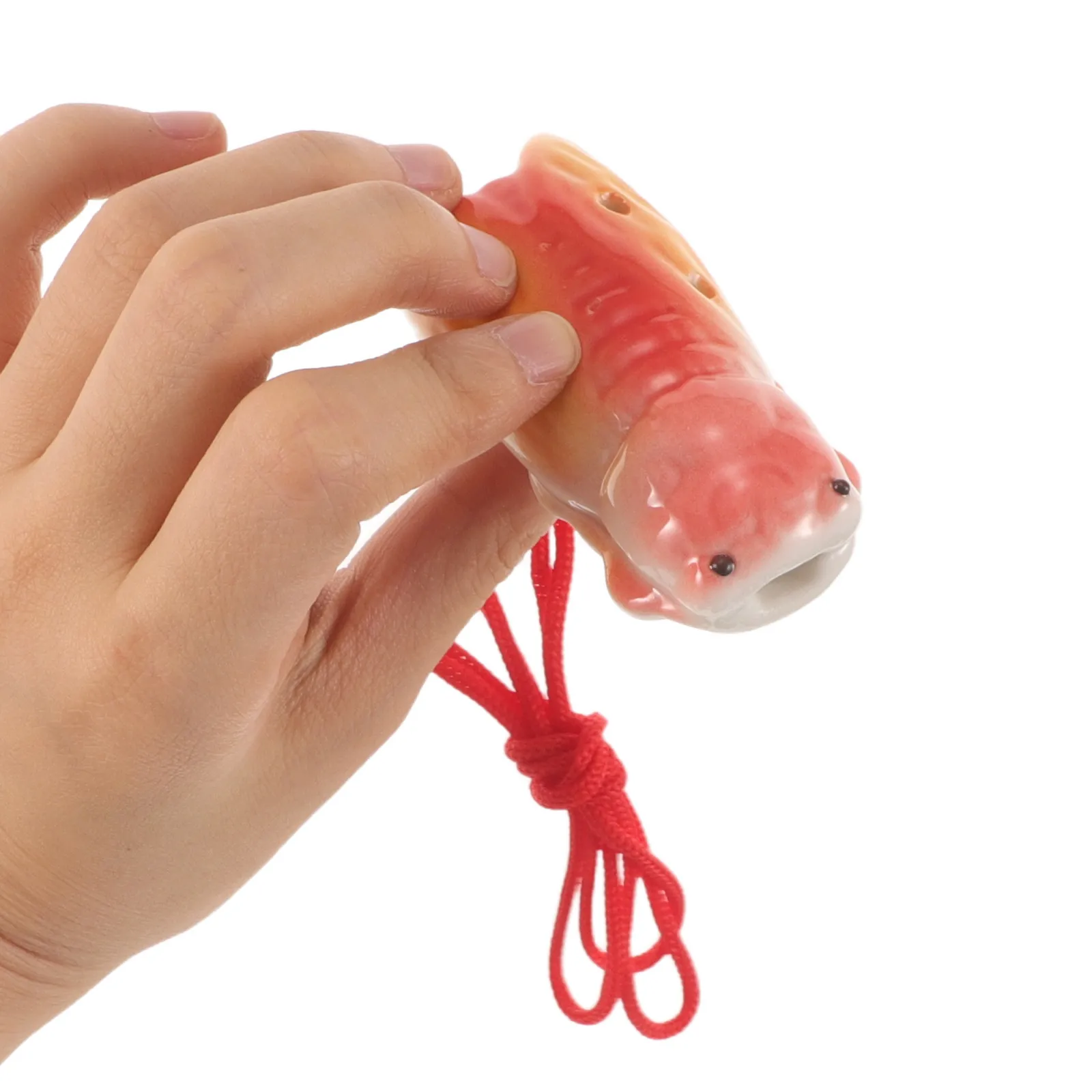 Authentic Ocarina Whistle Traditional Asian Style Ceramic Flute with Ergonomic Finger Holes for Clear Tone and Expressive