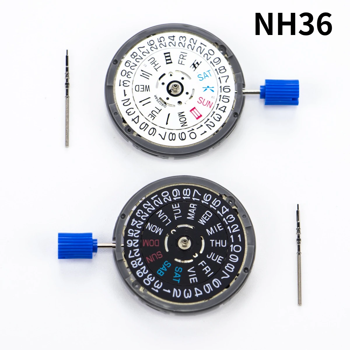 

Modified Watch Parts NH36 Movement Crown at 3 at 3.8 Nh36A Double Calendar Automatic Mechanical MOD Dial Repair Watch Maker