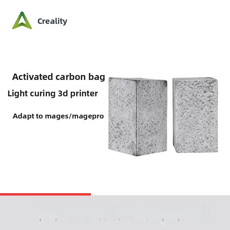 2 pieces of original brand new activated carbon bags are suitable for the accessories of Creality 3D Mage S/Mage Pro 3D printers