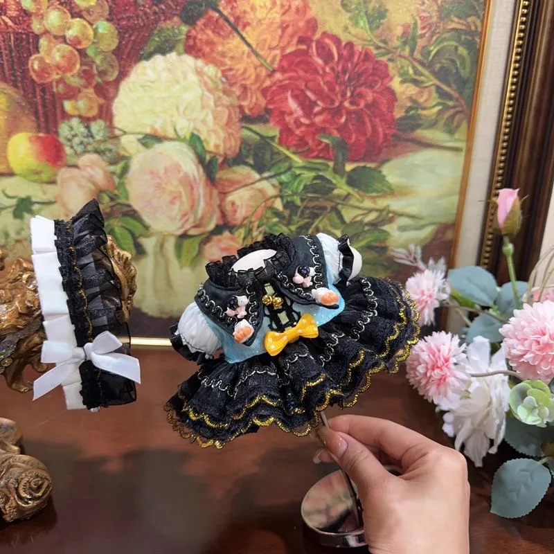 

20CM Cotton Doll Clothes Black Dress 10CM 15CM 40CM Cotton Doll Skirt, 50- 55cm Reborn Doll Clothes Free Shipping