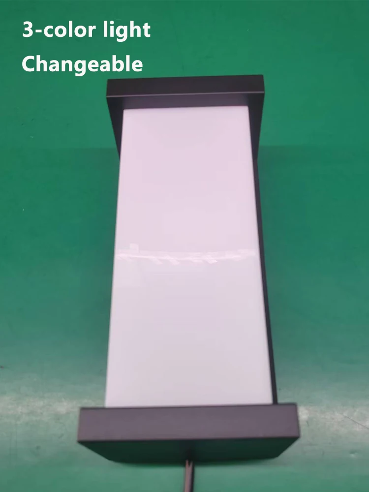 

3-цветный светильник, сменный светодиодный настенный светильник, светильники для крыльца, балкон, садовые светильники, настенный светильник, домашний светодиодный настенный светильник, водонепроницаемый IP65