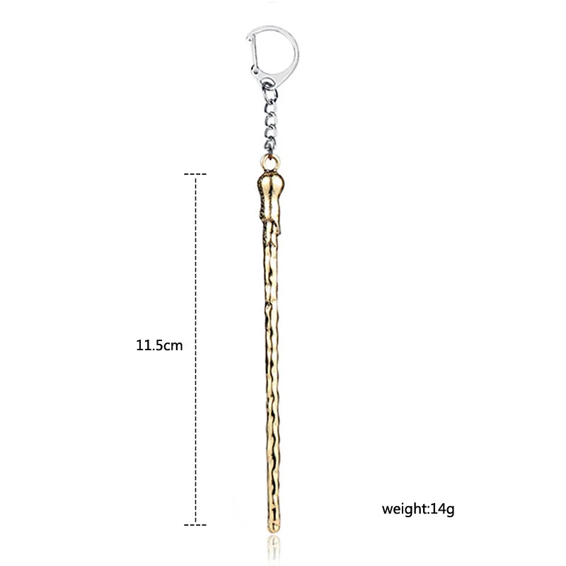 Harry Potter mini magic wand keychain alloy metal keychain toy movie Cosplay props wand pendant collection packaging accessories - view 3