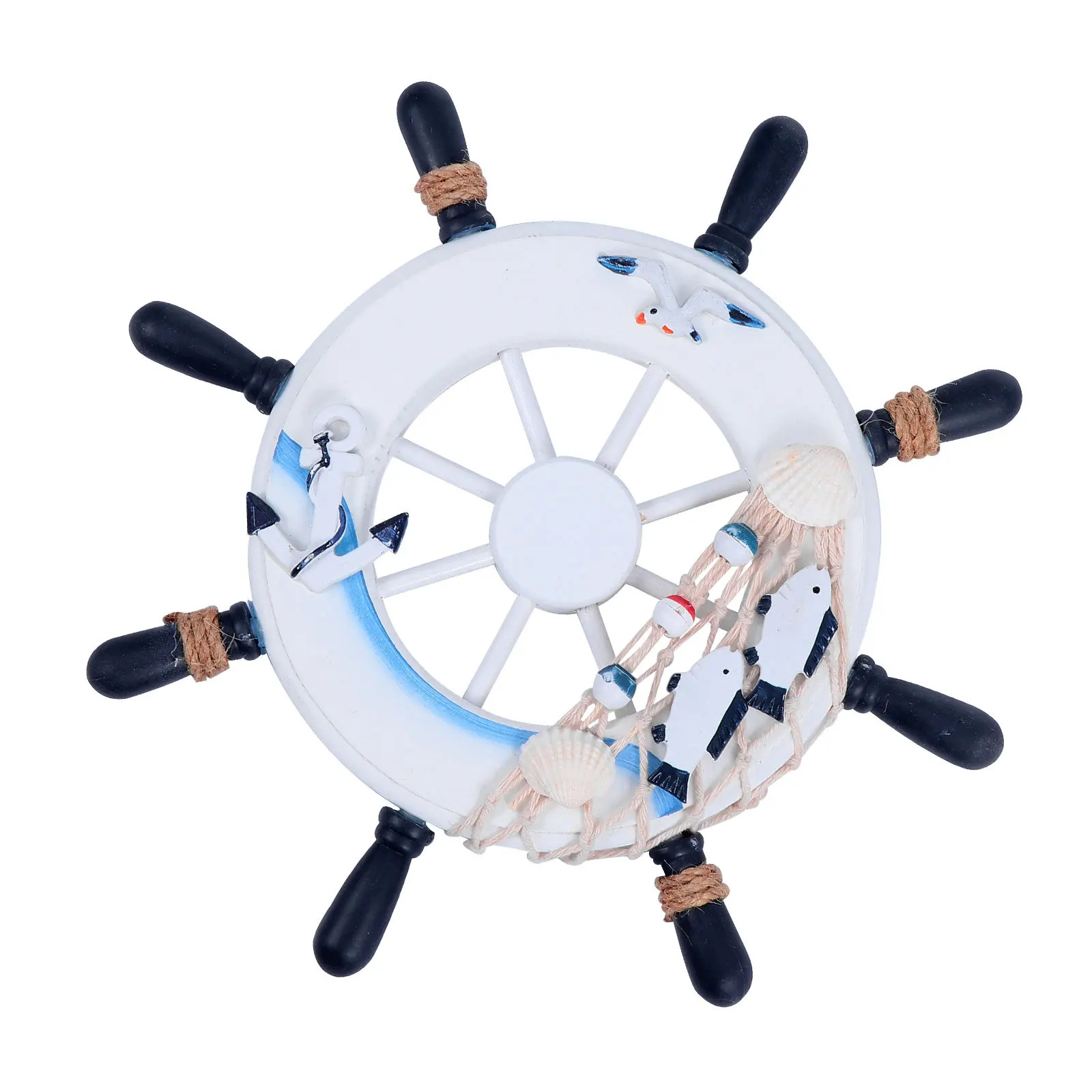 

Nautical Rudder Ship Wheel Wall Decor Delicate Cutting Technique Home Cafe Party Classroom Decorations Photo Props