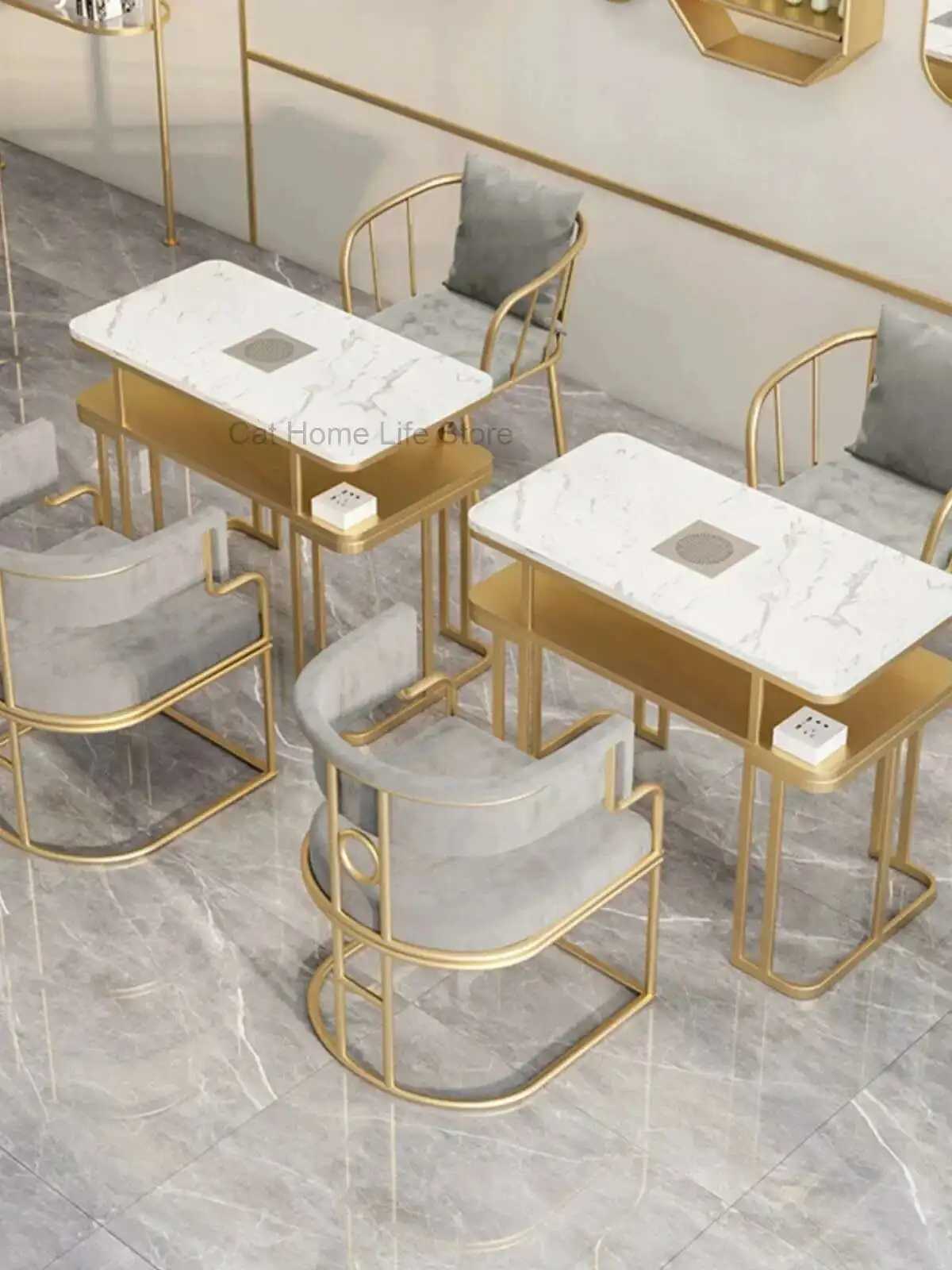 

Desk Office Tables Lashing Table Purple Nails Bar Folding Cosmetic Cheap Professional Manicure Nail Prosthetic Furniture Some
