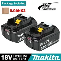 NEW 18V 5.0Ah 6.0Ah 9.0Ah Battery for Makita 18V Power tool DDF487 DGA404 DTW700 DHP487 DTD173 Lithium-Ion battery Replacement