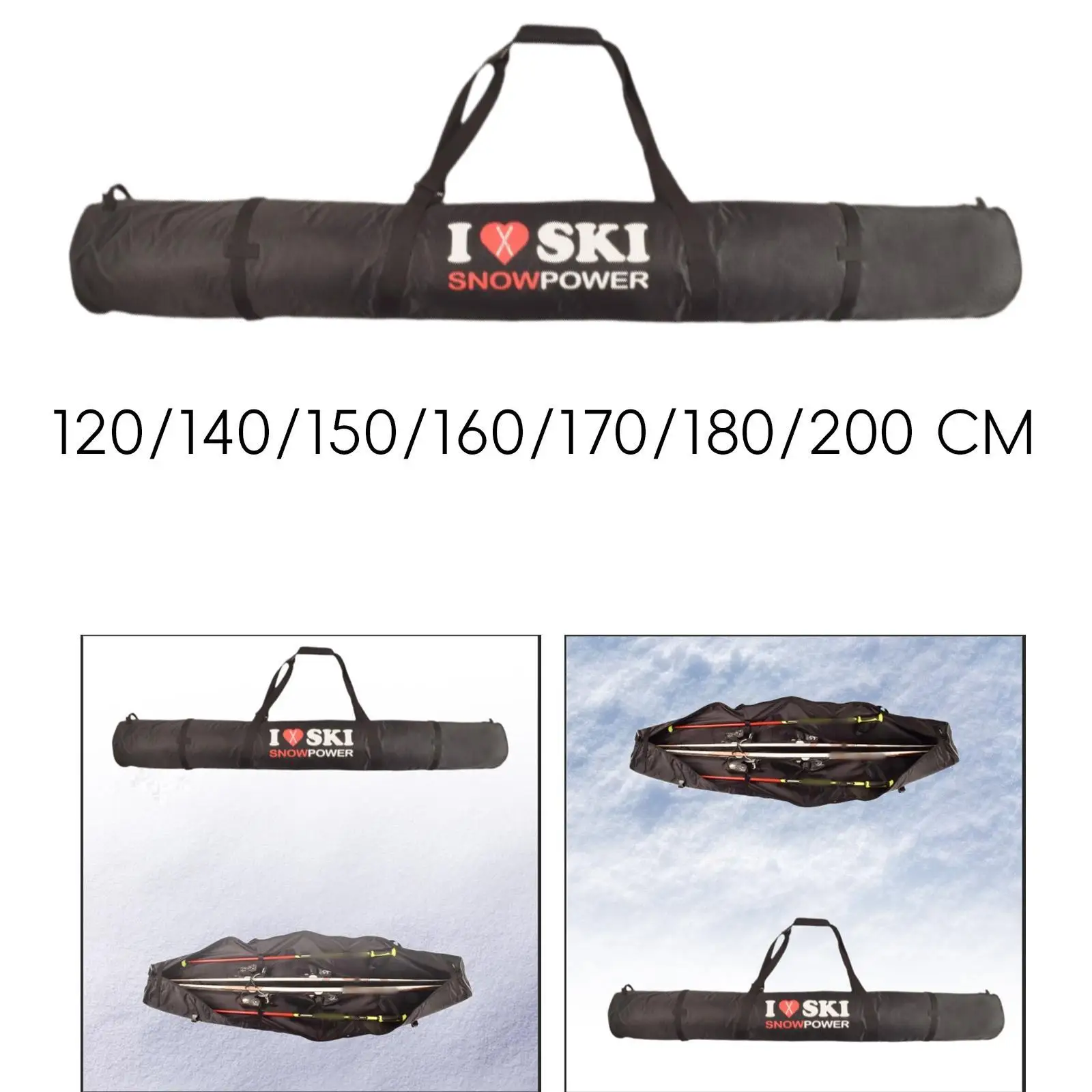 

Ski Bag Portable Practical Wear Resistant Winter Sports Skiing Snowboard Bag