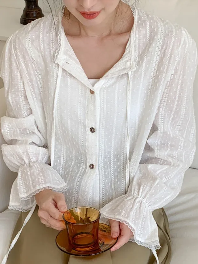 

Early Autumn Women's irt Korean Sle Ele Slimming Bell Sve with Belt ort Length Straight Cut Polyester Fabric