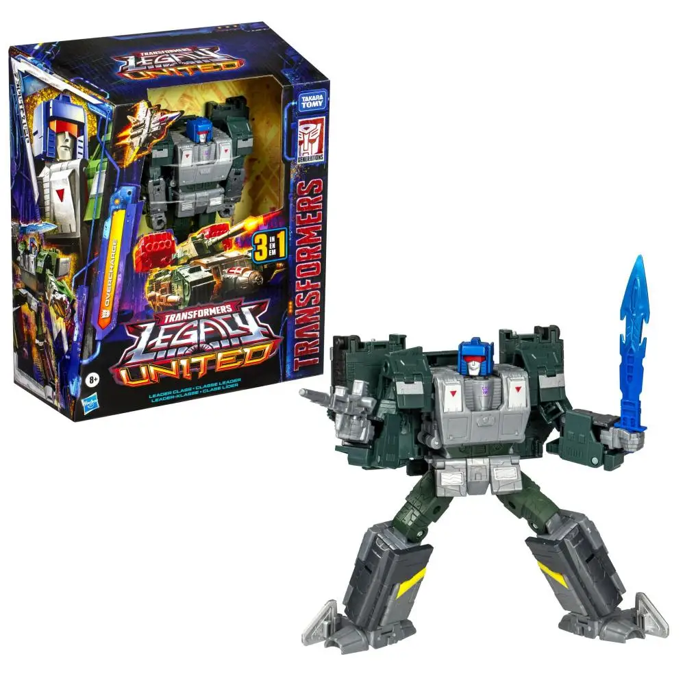 Transformers Legacy United Leader Class Overcharge 7.5-Inch Model Doll Action Figure Birthday Gift