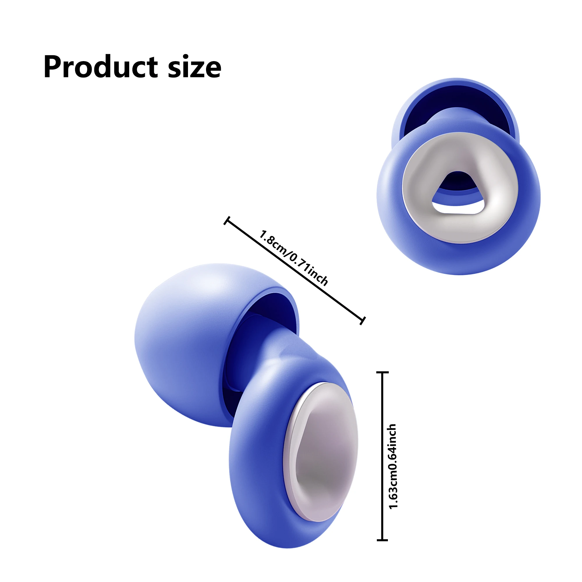 سدادات أذن من السيليكون HUAK - إلغاء الضوضاء قابل لإعادة الاستخدام، مثالية للحفلات الموسيقية والمهرجانات والطبول وأجهزة DJ 8 أطراف أذن في XS/S/M/L #2