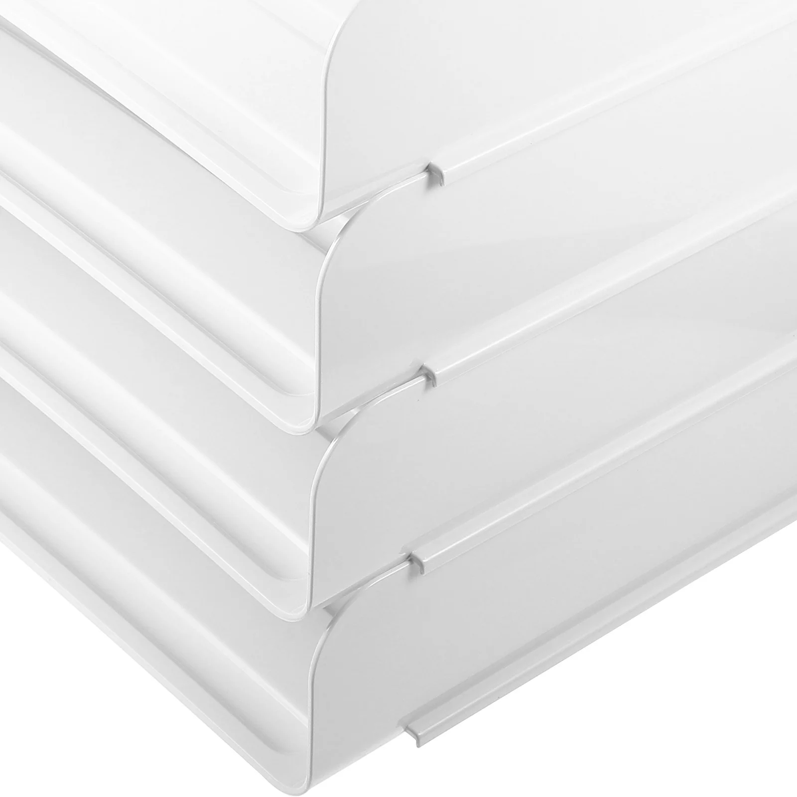 

4 Tier Desk Organizer File Tray Paper Holder For Office Home Desktop Storage Rack Document Tray Stackable Letter Organizer