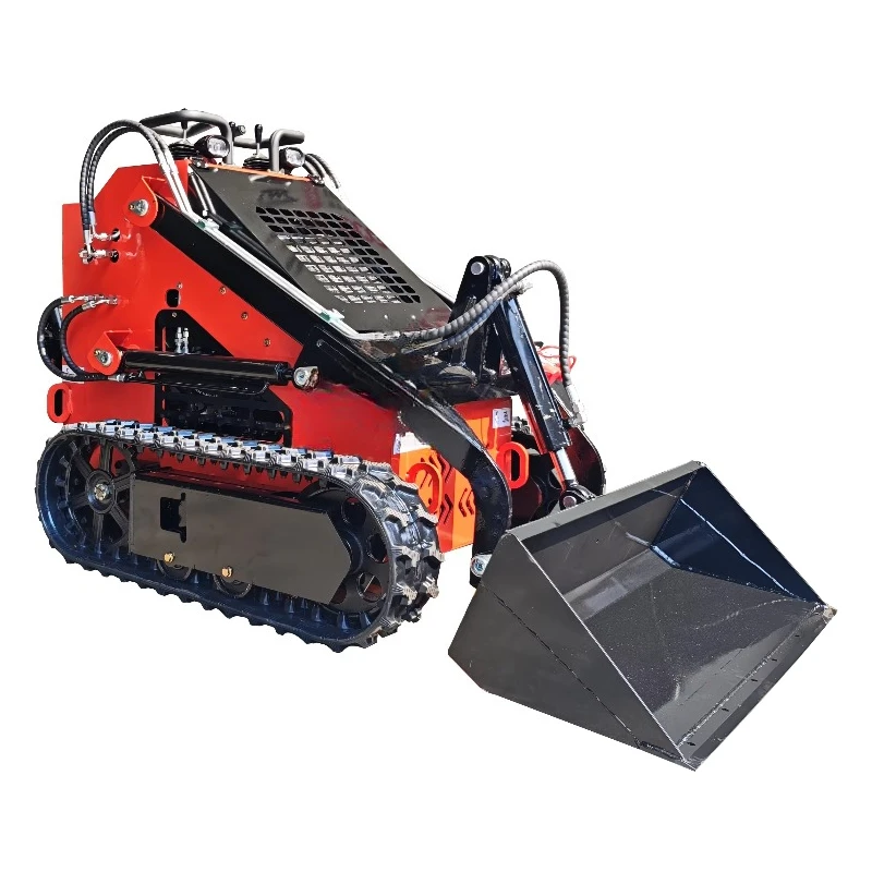 Tracked, skid-steer loaders for building new homes