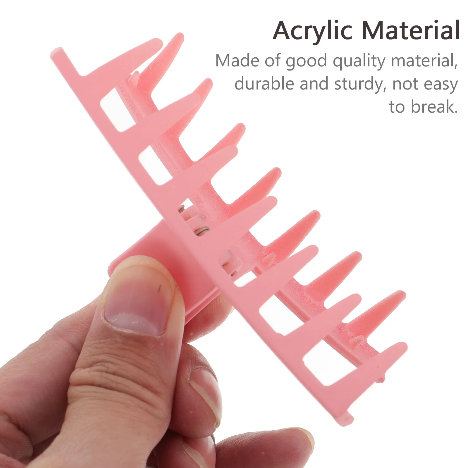 

5pcs Large Acrylic Hair Claw Clips Durable Sturdy Comfortable Daily Use Office Outing Hairstyle Tools Gift Fashionable Sweet