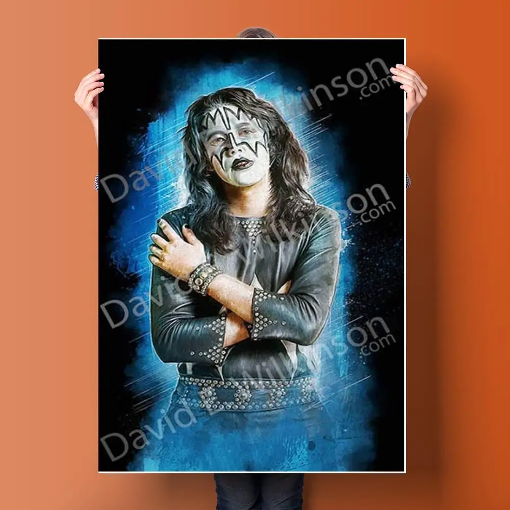 Ace Frehley المشارك اللوحة 24x36 جدار الفن قماش الملصقات غرفة ديكور الأسرة الحديثة غرفة نوم الديكور الفن جدار ديكور