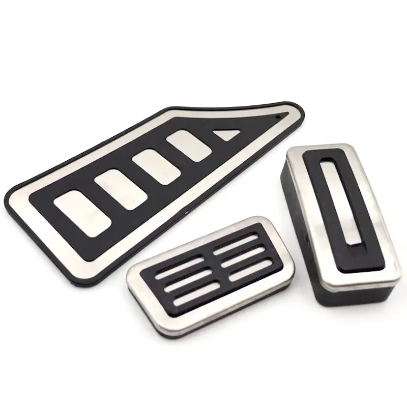 Aluminium Alloy Car AT Foot Rest Pedals Accelerator Gas Pedal Brake Cover Non-slip Protect Pad For Honda FIT JAZZ 2022-2024