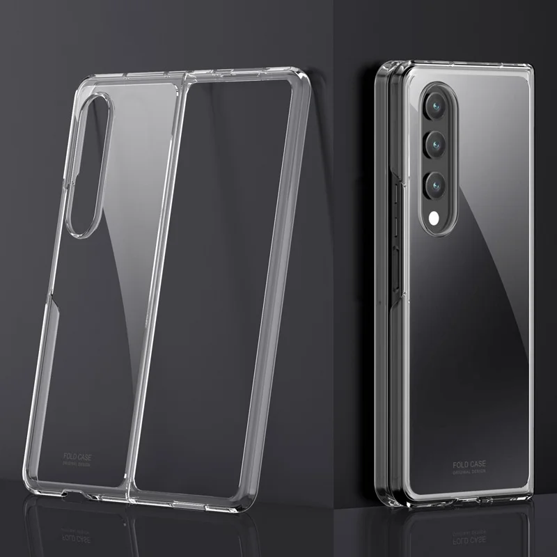 For Samsung Galaxy Z Fold 4 3 2 Front+Back Clear Phone Case  for Galaxy Z Fold4 Fold3 Fold2 Transparent Protective Cover