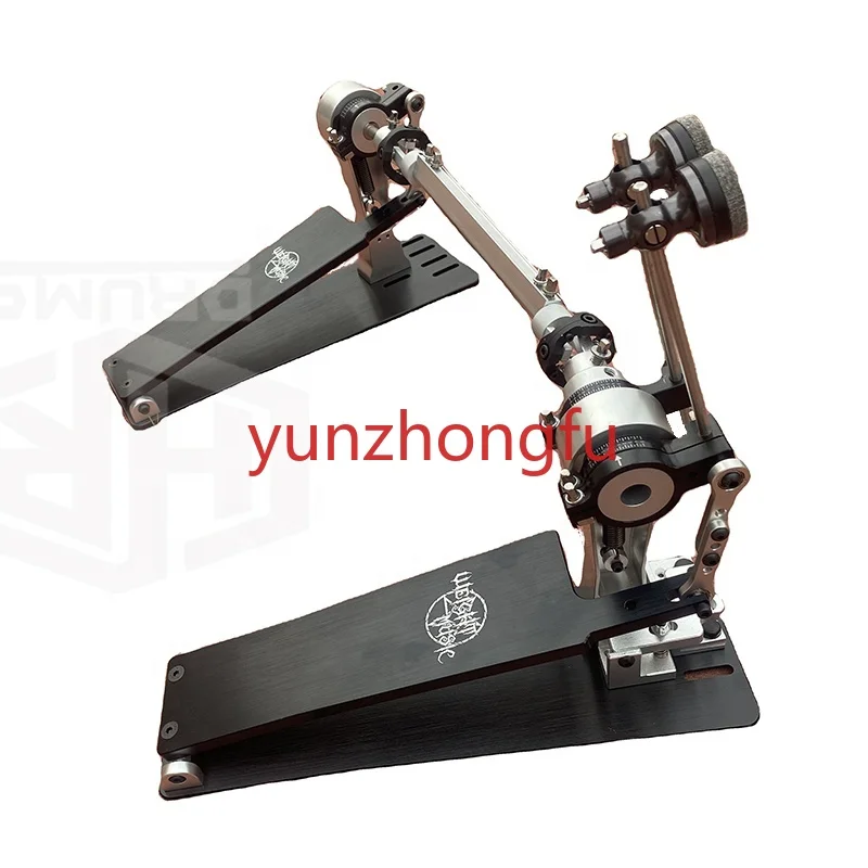 Long board Speedy Direct drive shaft CNC cutting Craft jazz pedal Aluminum alloy powerful Twin Pedal kick bass drum double