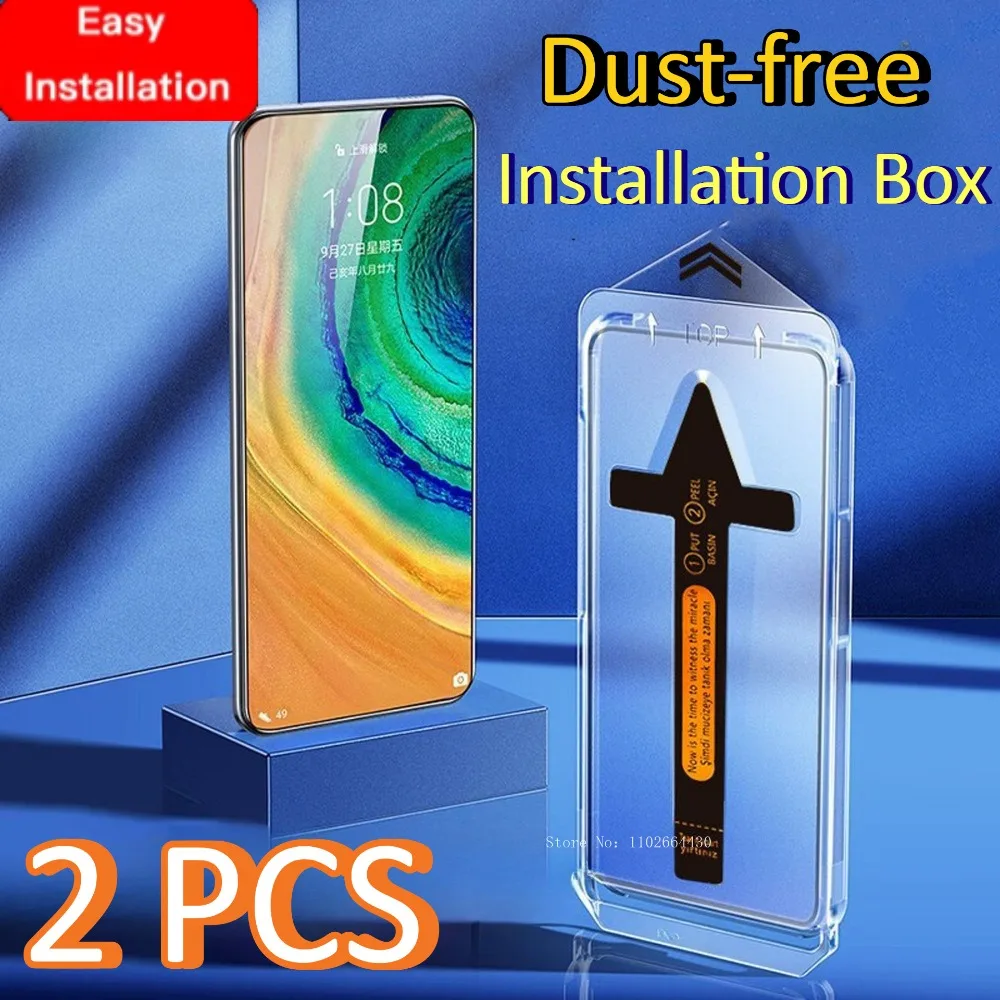 

2PCS Dust-free Tempered Glass for Samsung Galaxy S23 S22 S21 Plus Full Cover for Samsung Galaxy S24 S25 Ultra Screen Protector