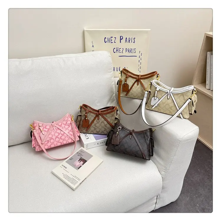 

Элегантная модная женская сумка-тоут: высококачественная классическая винтажная кожаная сумка, повседневная простая сумка-мессенджер через плечо, сумка для подгузников