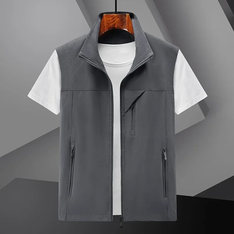 Motorcyclist Vest Windbreaker Sleeveless Jacket Climbing Men Men's Clothing Tactical Waterproof MAN Work Fishing