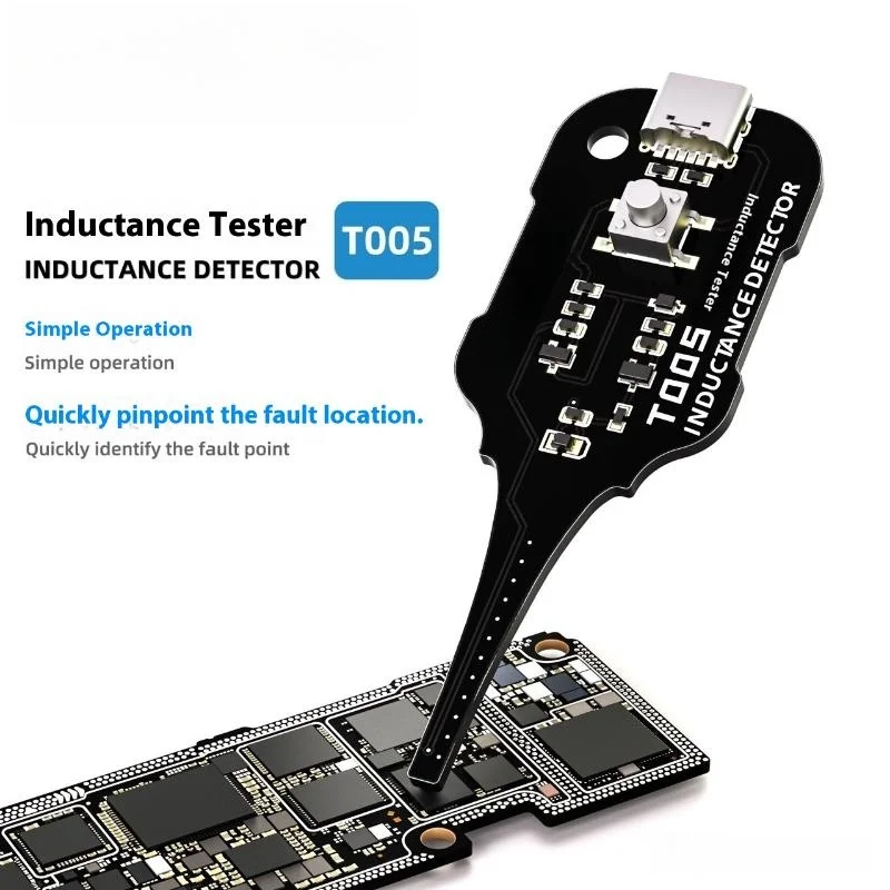 1Pc Electromagnetic Induction Quick Fault Check Motherboard Coil Tester Inductor Detector Tool For PC Repair【Homeclub】