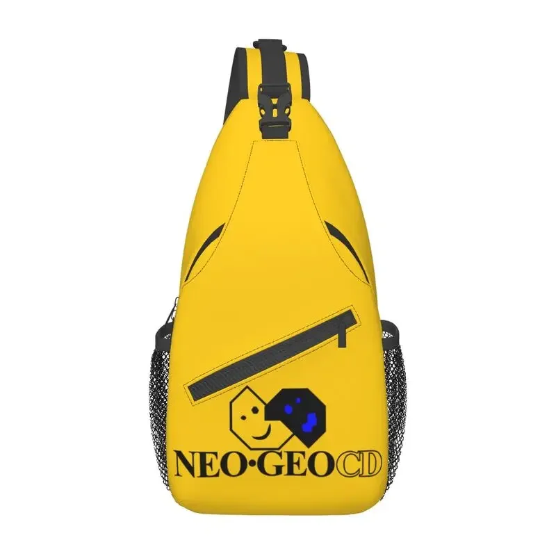 Cool Neo Geo Logo Sling Bags for Cycling Camping Men Neogeo Arcade Game Crossbody Chest Backpack Shoulder Daypack