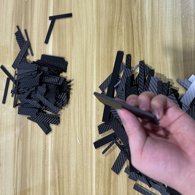 5PC Carbon Fiber Polishing Plate Length 75 / 85mm Width 5/10/15/20/25mm Polishing Rod Ray Toy Model Making Tools